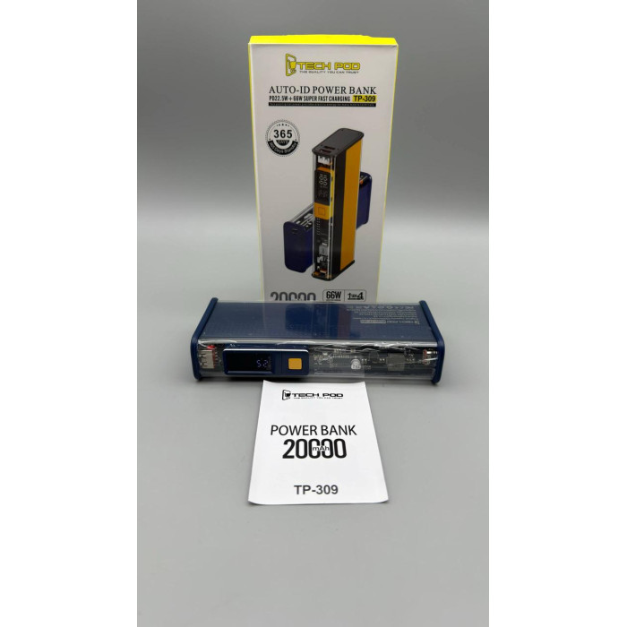 Зовнішній акумулятор Power Bank Tech Pod TP-309 22,5 W (20000 mAh)