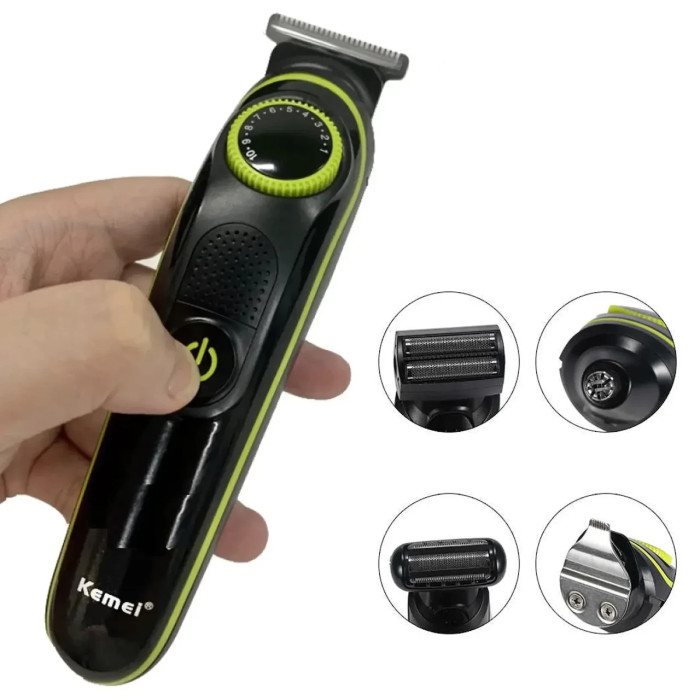 Машинка для стриження волосся KEMEI KM-696 5 в1