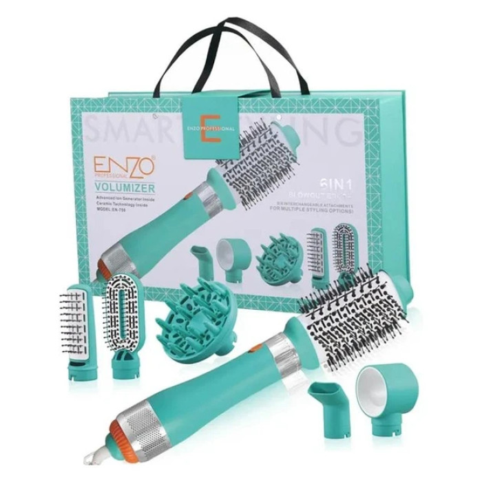 Фен- щётка + насадки 6 в1 ENZO EN-750