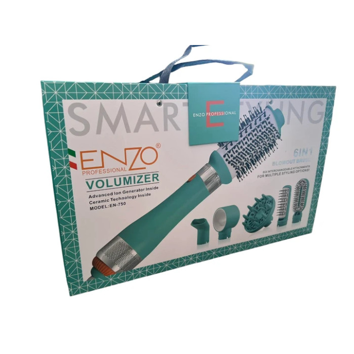 Фен- щётка + насадки 6 в1 ENZO EN-750