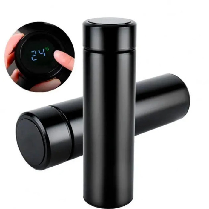 Термос з індикатором температури Чорний