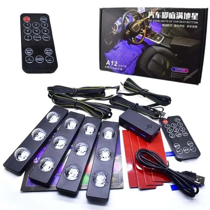Універсальна автомобільна RGB led-підсвітка A12 DL-00126