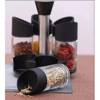 Обертова підставка для спецій органайзер 6 баночок