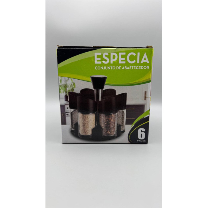 Обертова підставка для спецій органайзер 6 баночок