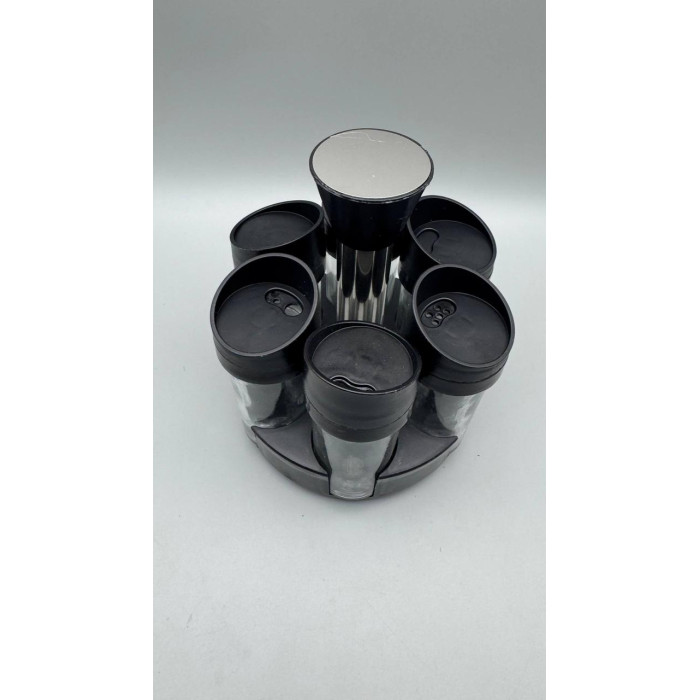 Обертова підставка для спецій органайзер 6 баночок