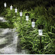 Светильник садовый Теплый свет для подсветки дорожек на солнечной батарее Пачка 10шт, 32 см
