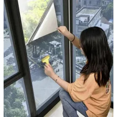 Сонцезахисна плівка дзеркальна для вікон із тришаровим захистом 90×200 см