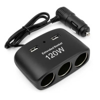 Розгалужувач у прикурювач CTC-613, два USB 120W