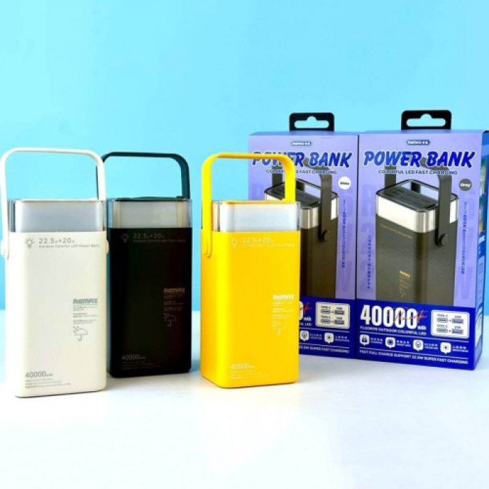 Power bank REMAX RPP-596 40000 mAh PD20W+QC3.0(22.5W) зі швидким заряджанням
