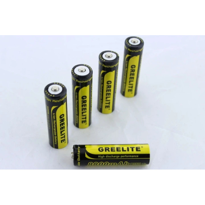 Батарейка BATTERY 18650 Black Greelite жёлтые с черным