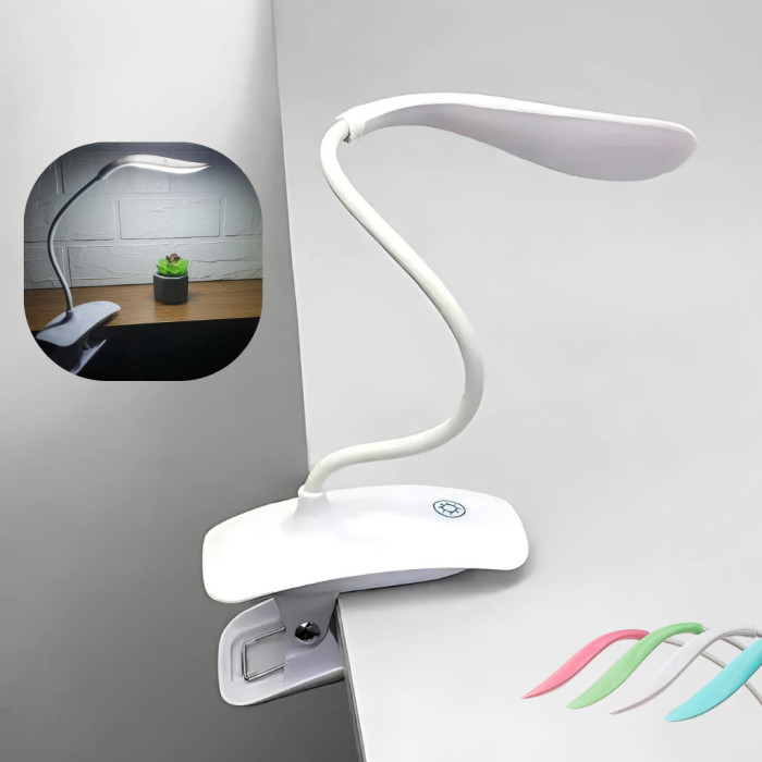 Настольная сенсорная LED лампа SST-812 с прищепкой и аккумулятором