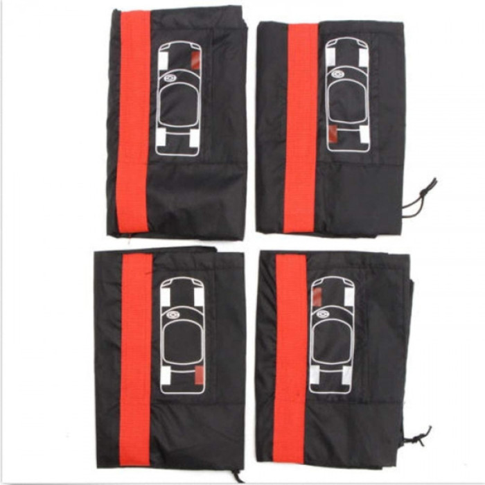 Комплект чохлів для коліс Red "L" 4 шт R18-R20