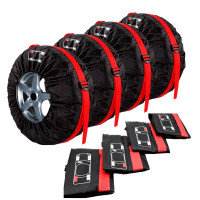 Комплект чехлов для колес Red "L" 4 шт R18-R20