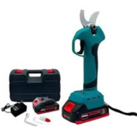 Аккумуляторный секатор синий (длина лезвия 3,2см) 2 аккумулятора