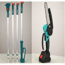 Пила на 2 акумуляторами 6 дюймів із перехідником (подовжувач) 24v