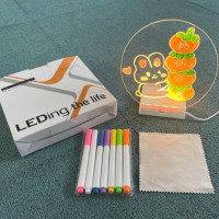 Доска для заметок круглая от USB с Маркером WordPad AND 5502