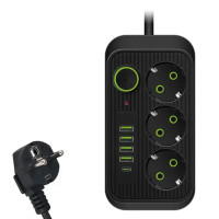 Трійник подовжувач з usb 3m-3 EXTENTION