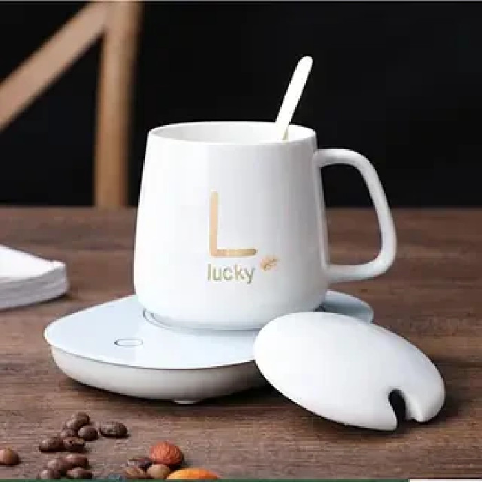Кружка с подогревом от сети ПОДАРОЧНЫЙ НАБОР БЕЛАЯ И РОЗОВАЯ cup AND XL-999