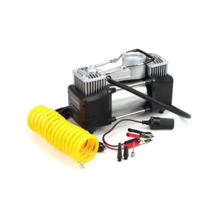 Автомобільний однопоршневий компресор із набором інструментів