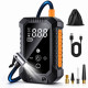 Акумуляторний автомобільний компресор із цифровим дисплеєм, 15 000 мА·год (-871)
