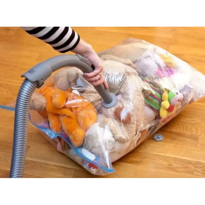 Вакуумні пакети для пакування та зберігання одягу VACUUM BAG 60*80 ( ціна за паковання)