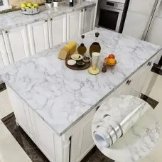 Самоклейна плівка мармур для кухні Kitchen Sticker, 5 метрів (світла)