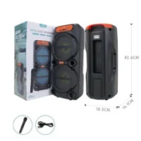 Колонка-Bluetooth с двумя 8" динамиками и 1 беспроводным микрофоном GTS-1880 42 см