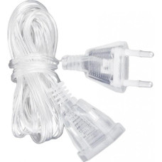Кабель живлення прозорий провід для гірлянди 3,0м Plug
