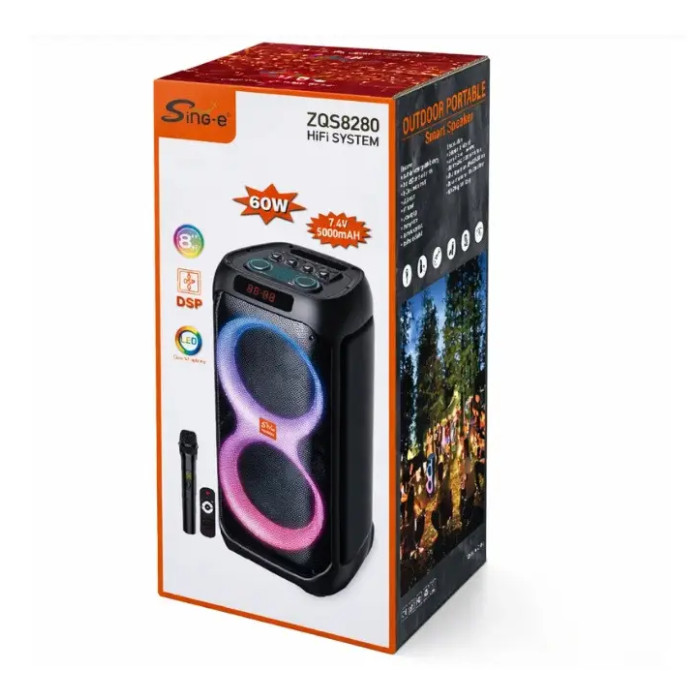 Акустична портативна колонка ZQS-8280