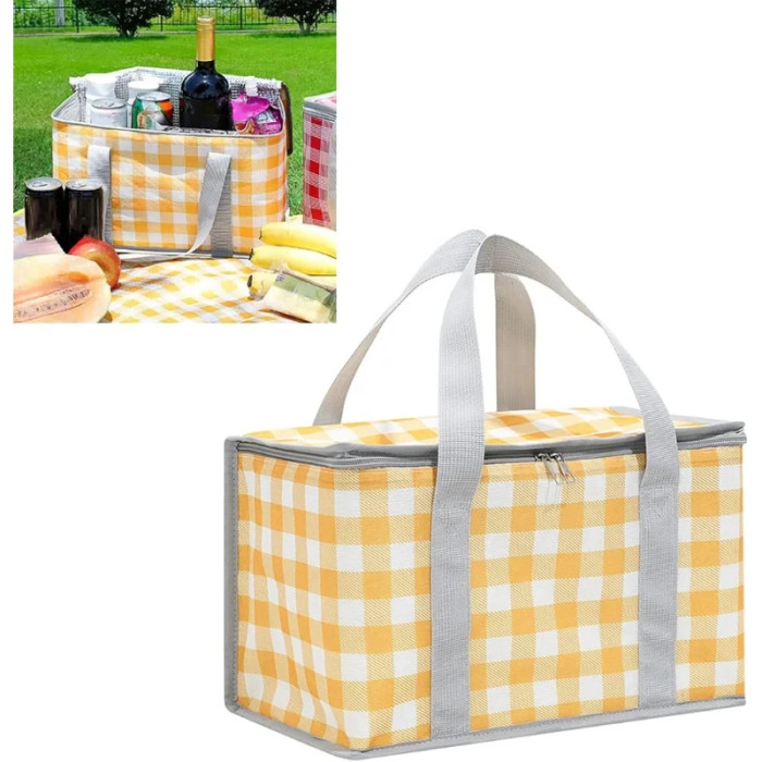 Термосумка для пляжа и пикника 35*20*20 см