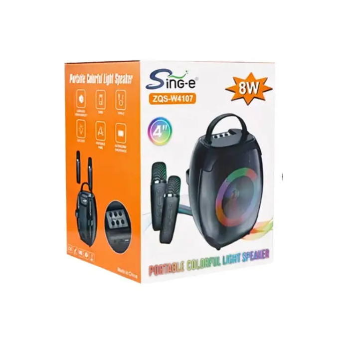 Портативная колонка с микрофоном ZQS-W4107