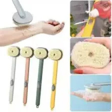 Щетка с длинной ручкой для ДУША с емкостью для моющего средства Body brush AND LY-588