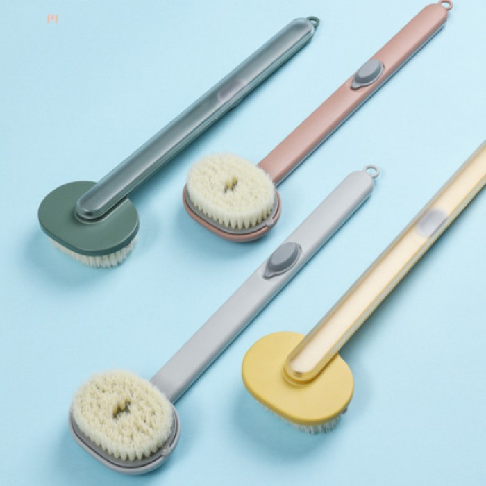 Щетка с длинной ручкой для ДУША с емкостью для моющего средства Body brush AND LY-588