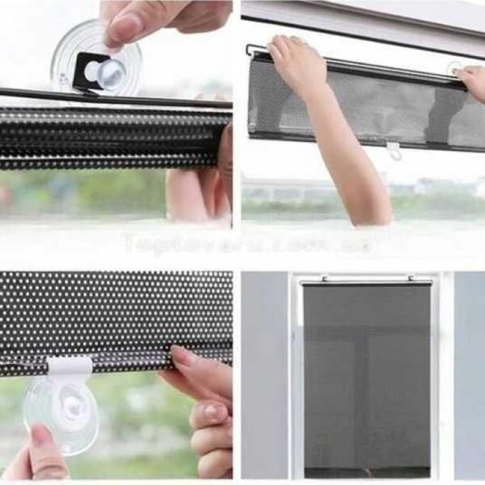 Солнцезащитная шторка на колесиках для спальни, кухни, автомобиля 45 * 125cm