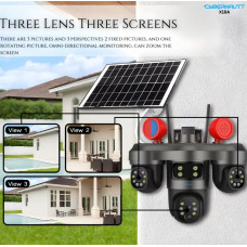 Камера видеонаблюдения 3 объектива 4G сигнализация VN 404