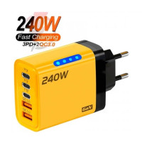 Адаптер для зарядки 240W 3 Type-C 2 USB
