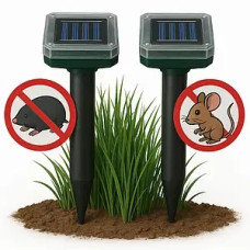 Квадратный отпугиватель кротов и мышей для сада Garden Pro 2шт