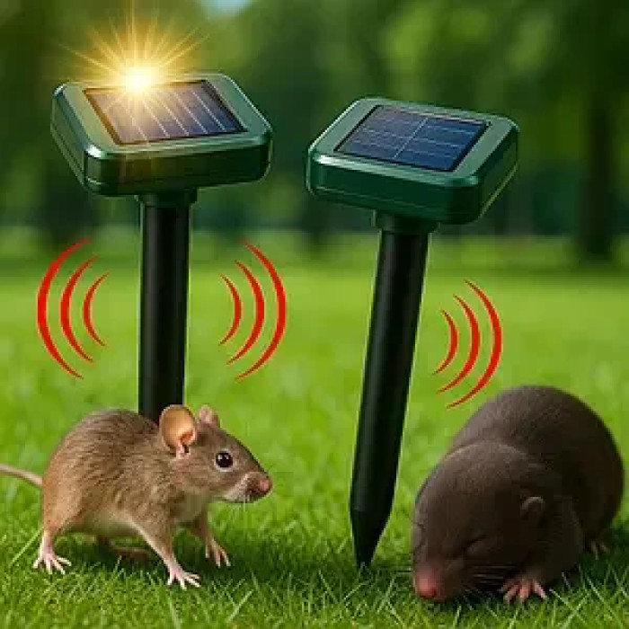 Квадратный отпугиватель кротов и мышей для сада Garden Pro 2шт