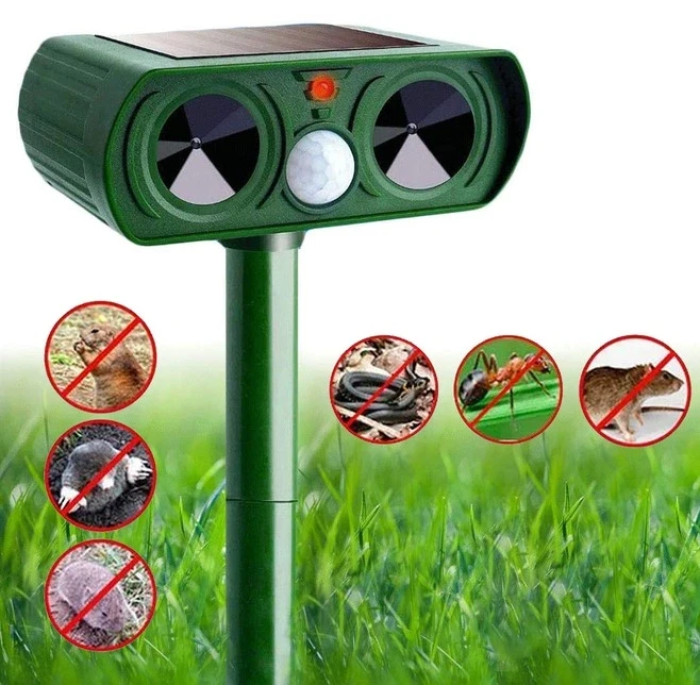 Отпугиватель кротов, грызунов и змей на солнечной батарее HC19
