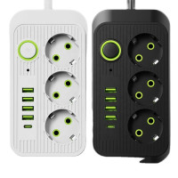 Подовжувач розетка UA Power F09U 4USB Type-C 3 розетки socket AND -7