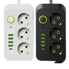 Подовжувач розетка UA Power F09U 4USB Type-C 3 розетки socket AND -7