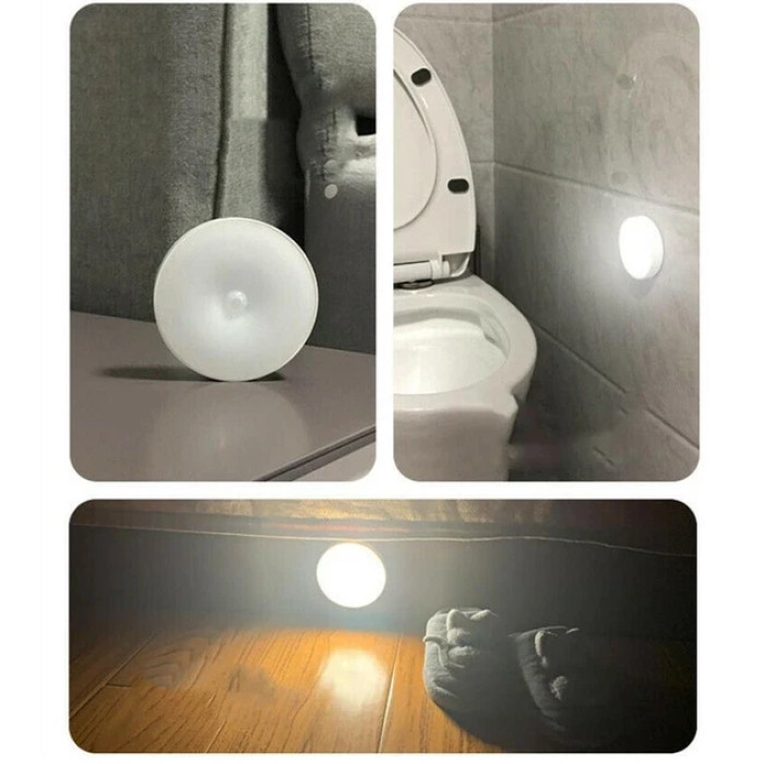 Беспроводной круглый Led светильник с датчиком движения BL-0.6W