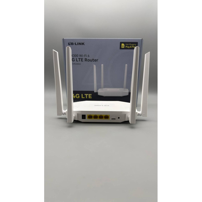 Wi-Fi роутер LB-Link BL-CPE450AX AX300 2.4G/286.8Mbps /WiFi-6/4G-LTE/антени:4*high grain