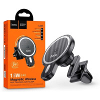 Держатель HOCO CA85 Ultra-fast magnetic wireless charging car holder