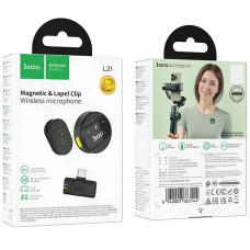 Мікрофон HOCO L21 бездротовий петличний Charm wireless microphone Type-C