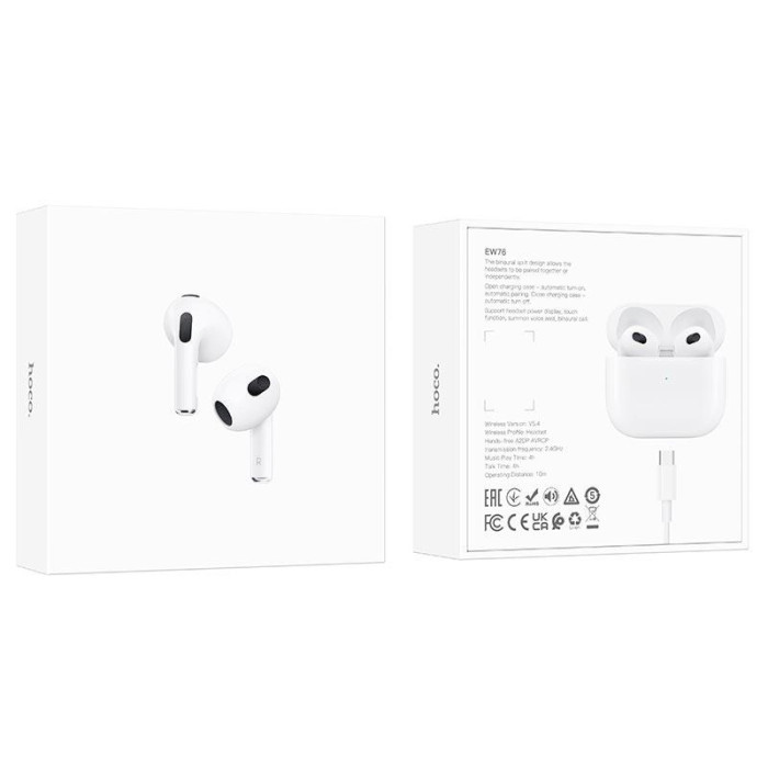 Гарнитура Bluetooth HOCO EW76 (BT 5.4) TWS