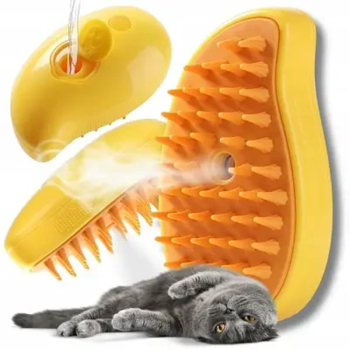 Щетка паровая для вычесывания домашних животных, 3 в 1 Pet massage comb AND883