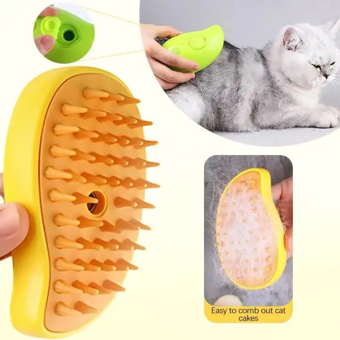 Щетка паровая для вычесывания домашних животных, 3 в 1 Pet massage comb AND883