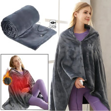 Електроковдра з підігрівом через USB 75 на 150 см shawl AND LY-751