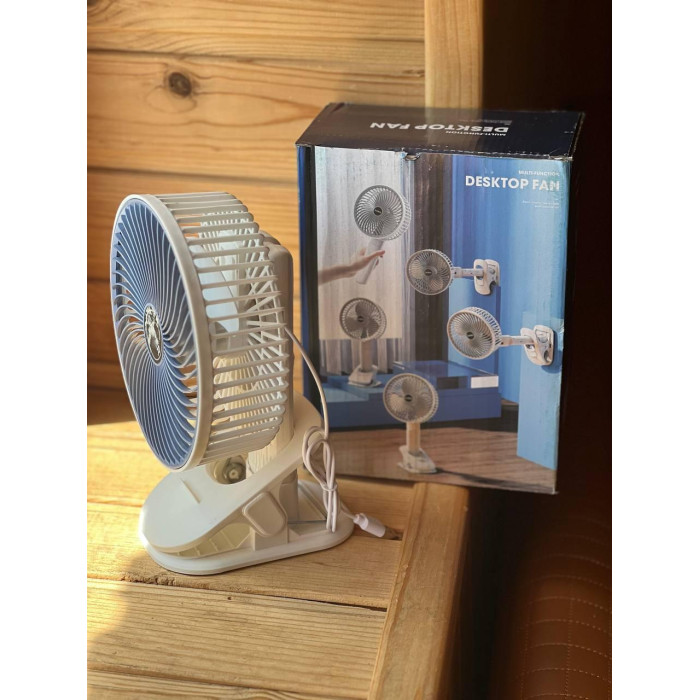 Вентилятор Міні USB з прищіпкою дротовий desktop Fan AND XL-1293